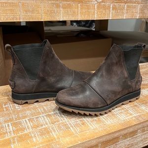 Sorel waterproof leather booties